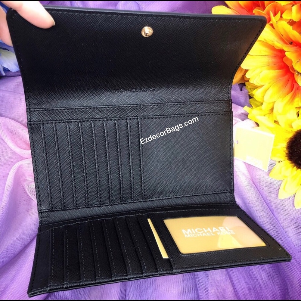 NWT Michael Kors | Jet Set Large Trifold Wallet - Picture 5 of 8